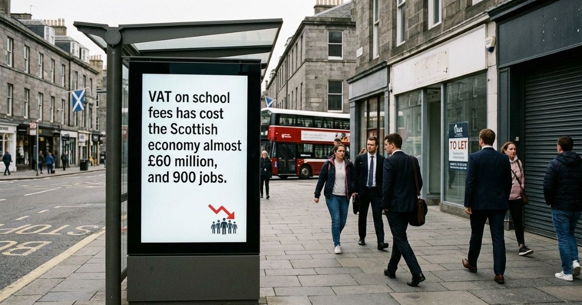 VAT on school fees has cost the Scottish economy almost £60 million, and 900 jobs