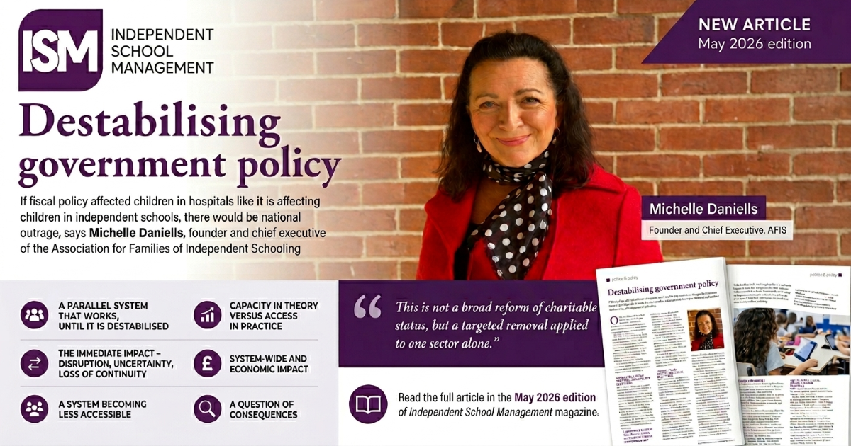 The Independent Schools Magazine AFIS Article